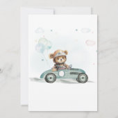 お子様の洗礼と1歳の誕生日のお祝い 招待状 (裏面)