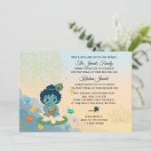 お子様の特別な最初のマイルストーンをお祝いする、魅力的なカスタマイズ可能な招待状 招待状 (スタンド正面)