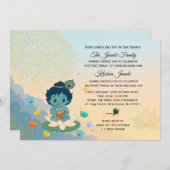 お子様の特別な最初のマイルストーンをお祝いする、魅力的なカスタマイズ可能な招待状 招待状 (正面/裏面)