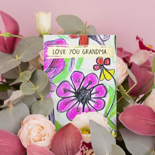 お子様の絵と写真でカスタム グランマカードを追加 箔シーズンカード