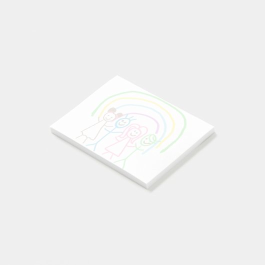 お子様の絵をアップロード 子供の作品を ポストイット (アングル)