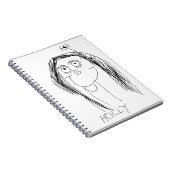 お子様の絵をモーテルデーのギフトに ノートブック (右側)