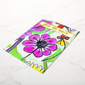 お子様の絵＆写真を追加 あなただけの特別なアント 箔シーズンカード (回転した状態)