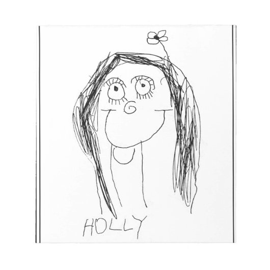 お子様の絵 母の日ギフト ノートパッド (正面)