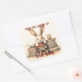 お子様の蔵書票 スクエアシール (封筒)