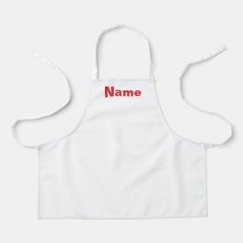 お子様の設定（白） エプロン