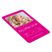 お子様の誕生お知らせカード マグネット (右側)