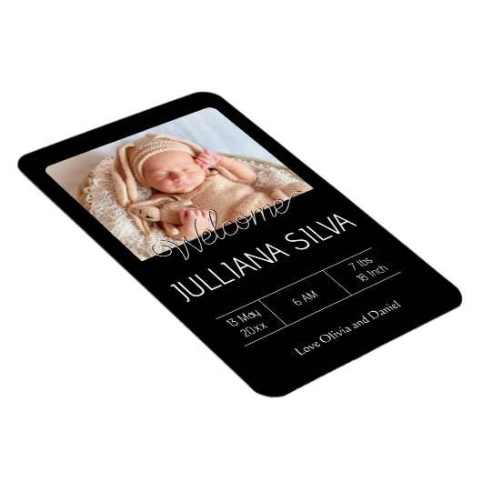 お子様の誕生のお知らせ マグネット (右側)