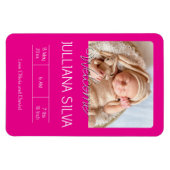 お子様の誕生のお知らせ マグネット (横)