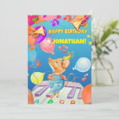 お子様の誕生日おめでとうカード サンキューカード (スタンド正面)