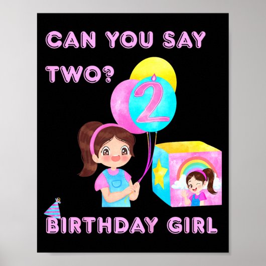 お子様の誕生日おめでとう ポスター (正面)