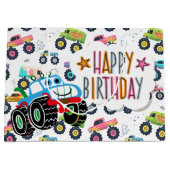 お子様の誕生日おめでとう  ラージペーパーバッグ (正面)