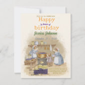 お子様の誕生日パーティーのご招待 出欠カード (正面)