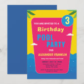 お子様の誕生日 子ども キッズ 女の子 男の子 年齢 オーダーメイド 招待状 (正面/裏面)