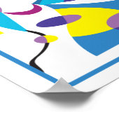 お子様の部屋に最適な抽象的なポスターをイメージしてみてください ポスター (角)