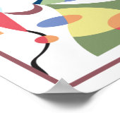 お子様の部屋に最適な抽象的なポスター ポスター (角)