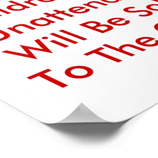 お子様を見守る ポスター (角)