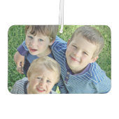 お子様カスタムの写真の作成モダン カーエアーフレッシュナー (裏面)