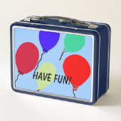 お子様カラフル向けメッセージ メタルランチボックス (裏面)