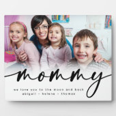 お子様パーソナライズされたによるママの写真プレゼント フォトプラーク (正面)