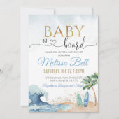 お子様乗車中 海の中への招待状 男の子 招待状 (正面)