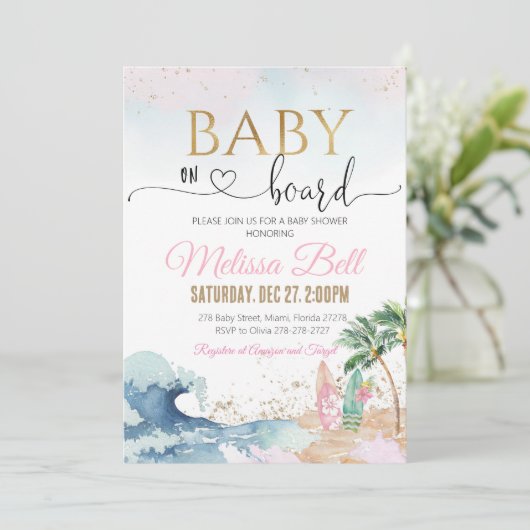 お子様乗車中 海の中への招待 女の子 招待状 (スタンド正面)