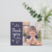 お子様向けのオリジナル感謝カード ポストカード (スタンド正面)