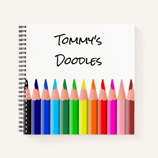 お子様専用のスケッチブック・落書きノート ノートブック (正面)