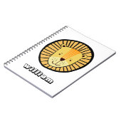 お子様専用のライオンの名前 - ジャングルの動物 ノートブック (左側)