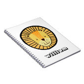 お子様専用のライオン ジャングル動物名前 ノートブック (右側)