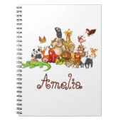 お子様専用の動物たち ノートブック (正面)