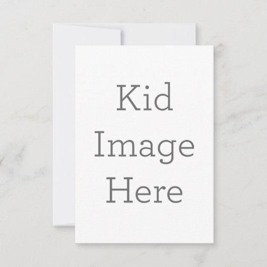 8.9cm x 12.7cmフラットサンキューカード (正面)