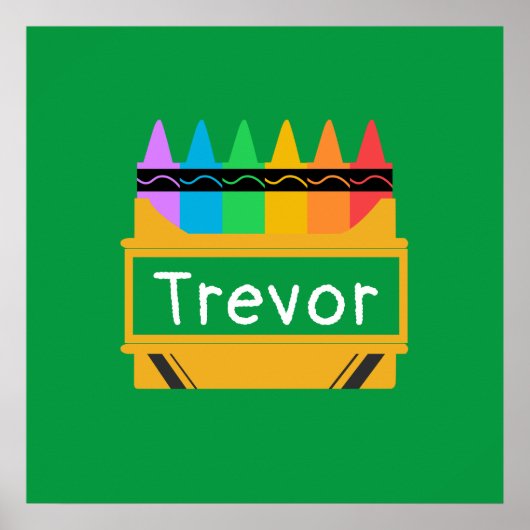 お子様専用 クレヨンケース ボックス パーソナライズグッズ ポスター (正面)
