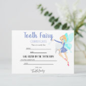 お子様専用 青い歯の妖精証明書 サンキューカード (スタンド正面)