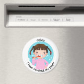 お子様用マグネットをカスタマイズ - 私は歯を磨いたよ マグネット (インサイチュ (食洗機))