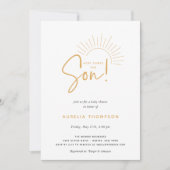 お子様誕生!ボーホーサンシャインベイビーシャワー 招待状 (正面)