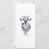 お子様2人との特別な「スーパーママ」ギフト 招待状 (正面)