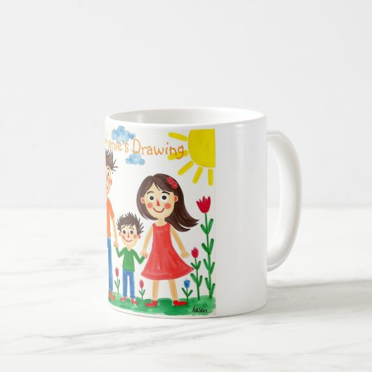お子誇りを持ったさんのアートワークを追加 コーヒーマグカップ (正面右)