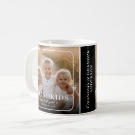 お孫さんと過ごすかけがえのない時間 カスタムフォト グランドペアレント コーヒーマグカップ