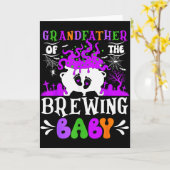 お孫さんのパパになるハロウィンおじいちゃん カード (黄色い花)