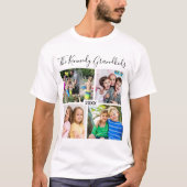 お孫さんの写真入り グランドペアレンツ 4 枚の写真入りグッズを作ろう Tシャツ (正面)