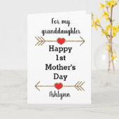 お孫さんへ 初めての母の日おめでとう カード (黄色い花)