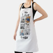 お孫さん6フォトコラージュ エプロン (インサイチュ)