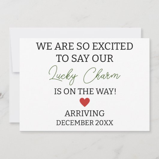 お守り妊娠なんて言われてうれしいよ 案内状 (正面)