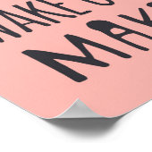 お守り |目を覚ましてメイクアップ ポスター (角)