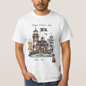 お宝を探して幸せな父の日 Tシャツ (正面)