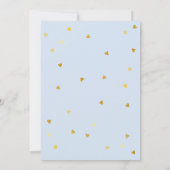 お宝ベイビー ゴールド ラブ ハート ベイビーシャワー / スプリンкл 招待状 (裏面)