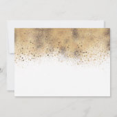 お宝ベイビー トロピカル グリーンとゴールドのベビーシャワー 招待状 (裏面)