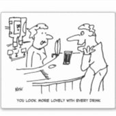 お客さまのお世辞パブのバーメイド漫画。 シール (正面)