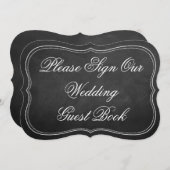 お客さま結婚のChalkboardサインを (正面/裏面)